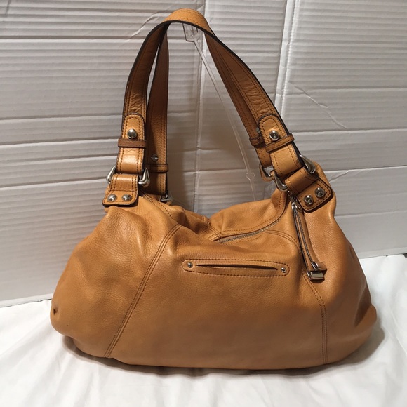B Makowsky leather hobo with silver tone hardware - Picture 3 of 9